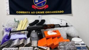 Como era a estrutura montada pelo PCC em Paraisópolis. Imagem: Divulgação/Polícia Militar do Estado de São Paulo (PMESP)