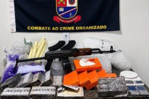 Como era a estrutura montada pelo PCC em Paraisópolis. Imagem: Divulgação/Polícia Militar do Estado de São Paulo (PMESP)