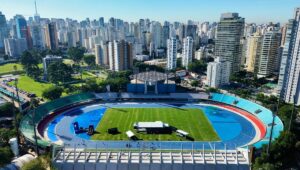 Estádio do Ibirapuera é reaberto após obra de R$ 90 milhões. Imagem: Sergio Barzaghi/Prefeitura de São Paulo