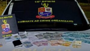 Dinheiro falso: como agia quadrilha presa com R$ 20 mil. Imagem: Divulgação Polícia Militar