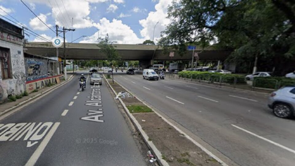 Radial Leste terá trecho interditado por 120 dias. Imagem: Google Maps