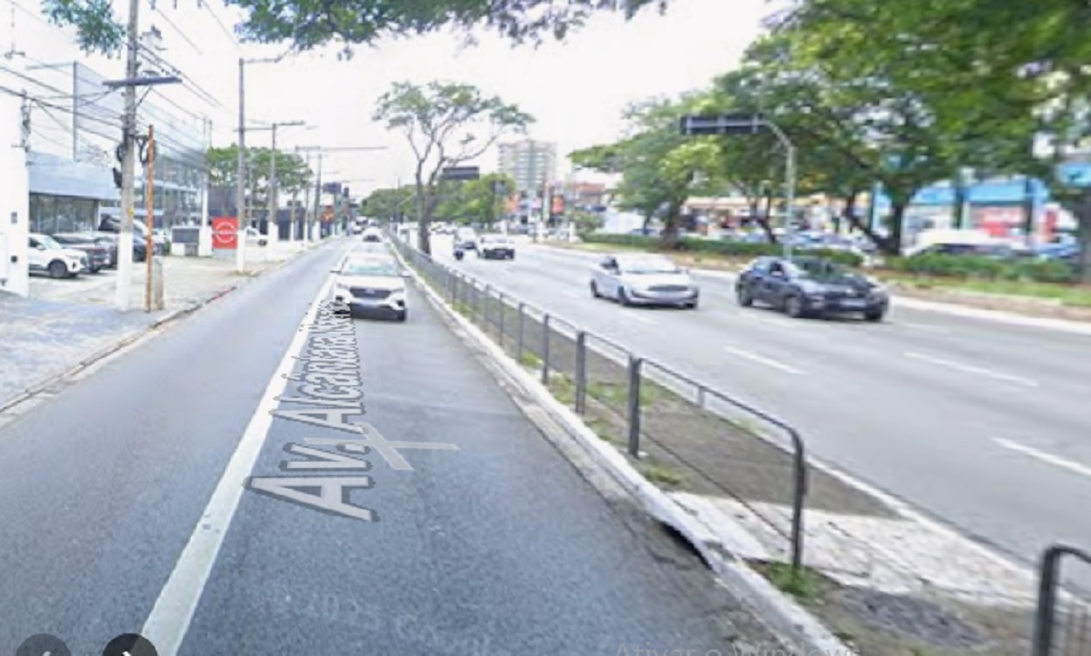 Radial Leste terá trecho interditado por 120 dias. Imagem: Google Maps