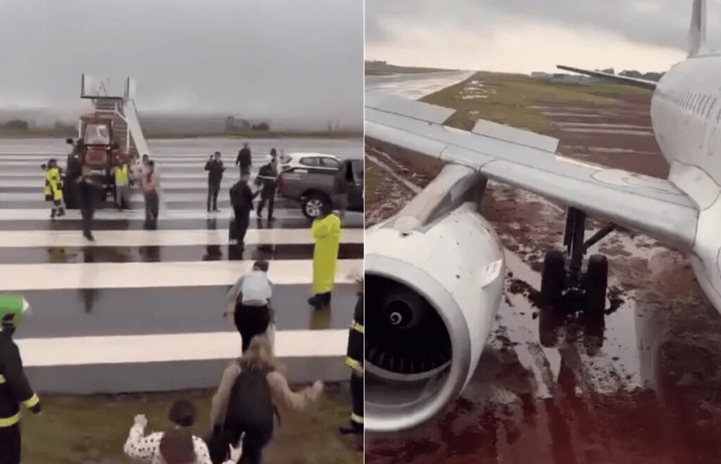 Voo de Guarulhos que derrapa em Cascavel será investigado. Imagem: Reprodução Redes sociais