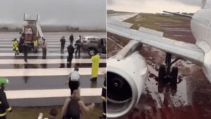 Voo de Guarulhos que derrapa em Cascavel será investigado. Imagem: Reprodução Redes sociais