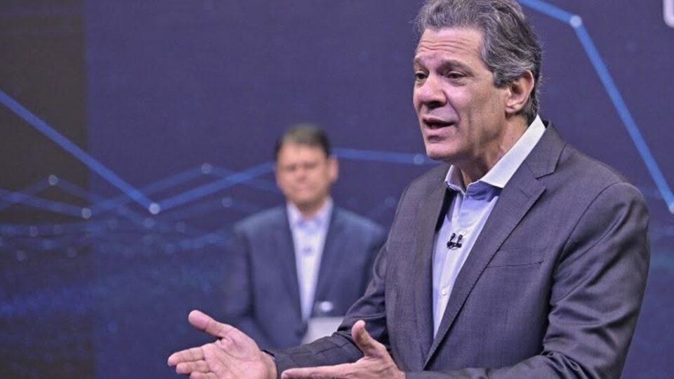 Nunes furioso com Haddad após debate: entenda o que houve. Imagem: Divulgação TV Bandeirantes