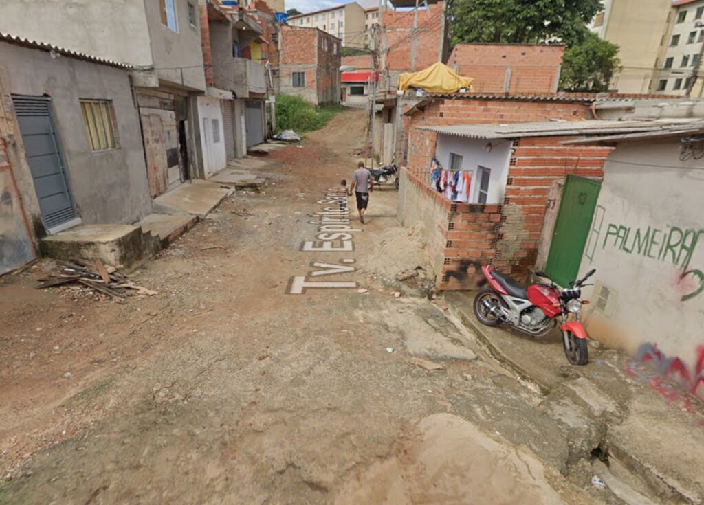 Grávida diz que jogou óleo quente no marido para se defender. Imgem: Google Maps