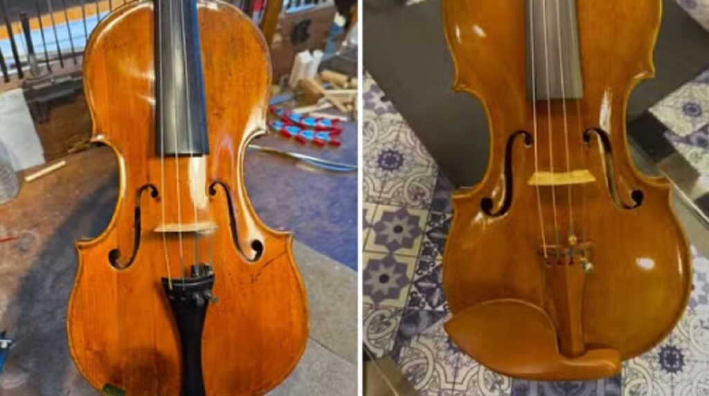 Elisa Fukuda, violinista, busca por itens raros roubados. Imagem: Redes sociais