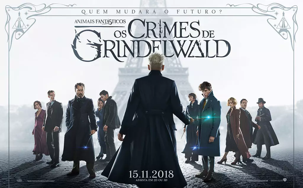 “Animais Fantásticos: Os Crimes de Grindewald” tem datas de pré-estreia marcadas para hoje (13/11) e amanhã (14/11) por cinemas de todo o país