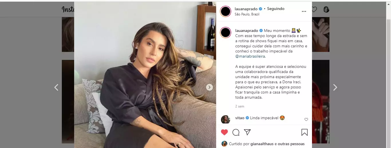 “Já Passei Mal”, Confessa Lauana Prado Sobre Luto Por Marília Mendonça/ Reprodução: Instagram
