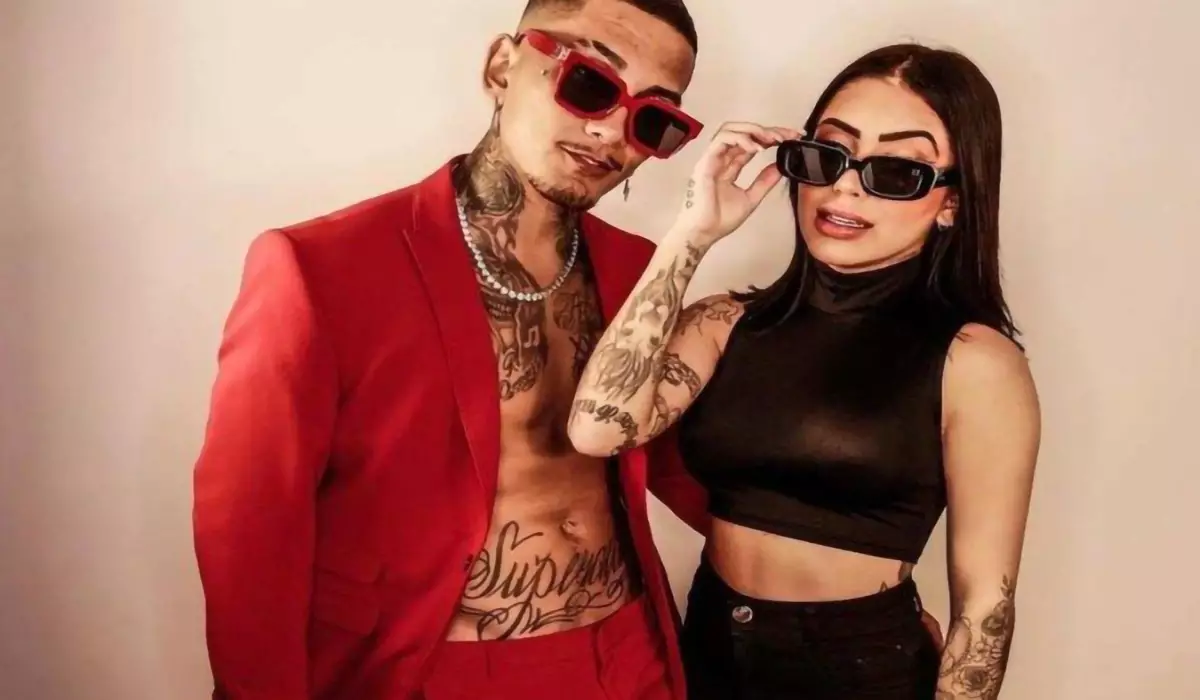 Dynho Alves e MC Mirella Foto Reprodução do Twitter