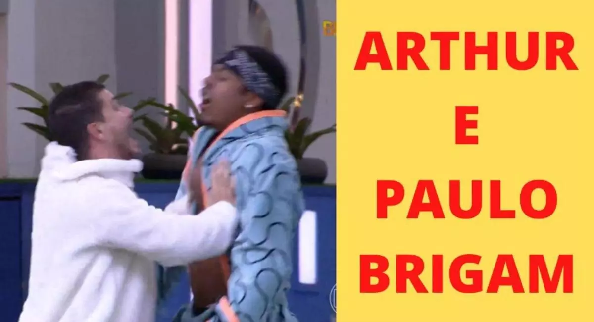 Fim da amizade? Arthur e Paulo André brigam; veja o momento. Reprodução/Twitter.